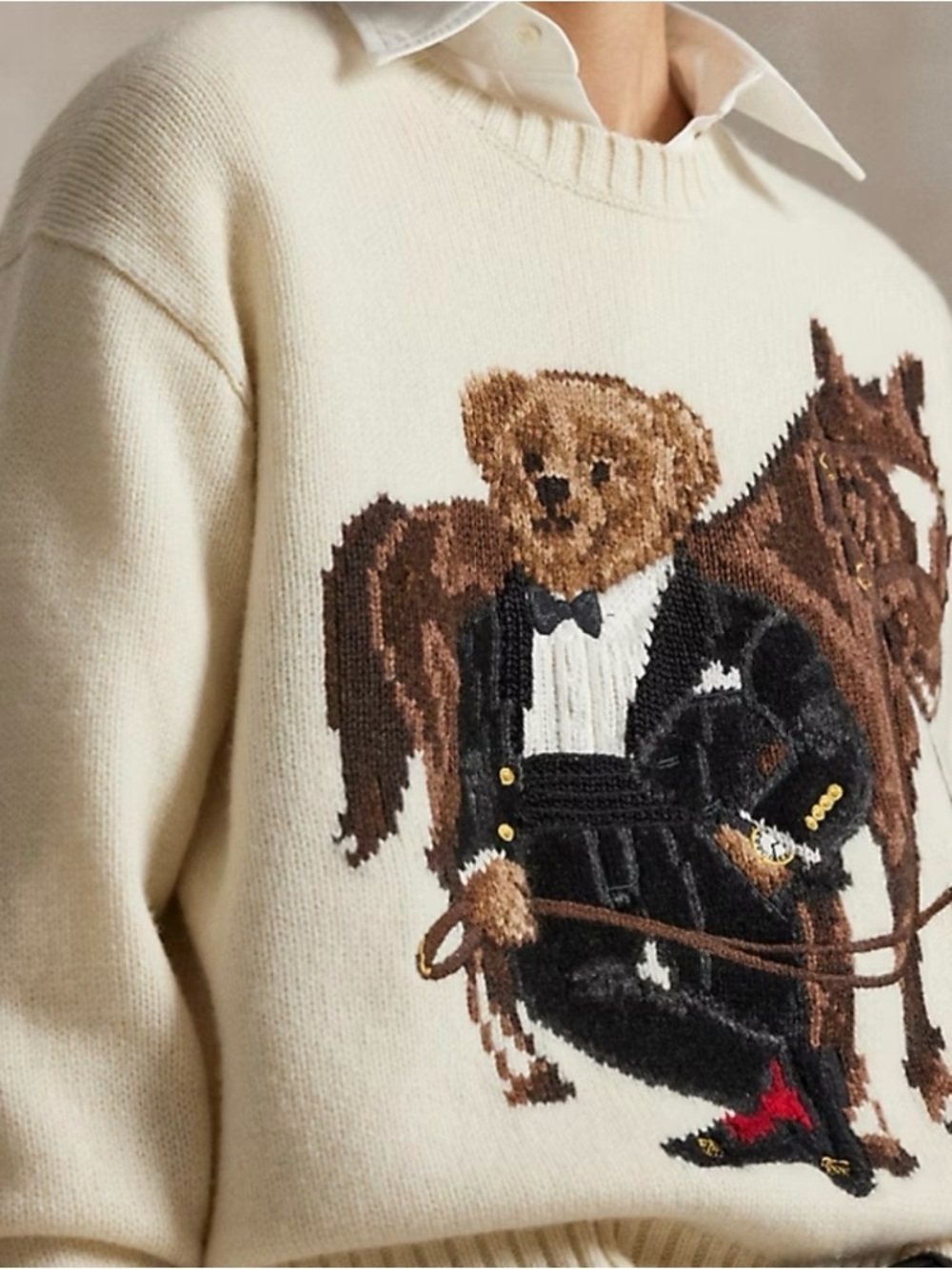 Polo Ralph Lauren Polo Bear Wool Sweater - Picture 6 of 8